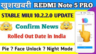 Redmi Note 5 Pro Miui 10.2.2.0 Stable New Update Released News | New Features | Pie |Battery Problem