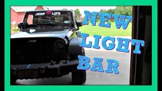 oEdRo 20" light bar installation on jeep wrangler and review