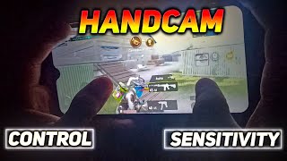 4 Fingers Claw HandCam + Control & Sensitivity🔥//Redmi Note 8 //BGMI//#Mrassault #handcam #pubgm