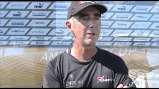 America's Cup Newport 2012 Day 2 - Loick Peyron Interview