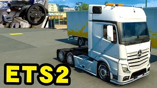 Mercedes   Benz  New  Actros  GigaSpace mod Euro Truck Simulator 2 Thrustmaster Steering Wheel