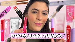 TOP 5 PRODUTOS DE MAQUIAGEM BARATINHOS QUE SÃO DUPES DE MAQUIAGENS PROFISSIONAIS #PrimoBaratinho