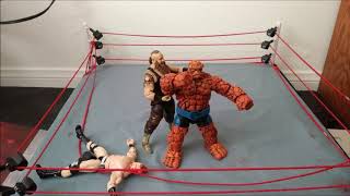 Braun Strowman vs Marvel's Thing (Stop Motion)