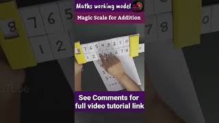 Magic Scale for Addition | Working Maths Model #diy #maths #mathsmodel #Edufun #primary #education