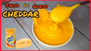 Salsa de Queso CHEDDAR [ Muy deliciosa y rápida de hacer ] Pocos ingredientes @SABORESVENEZOLANOS