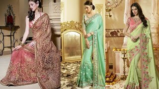 🌹new designer partywear saree🌹letest fashionable sarees in 2021🌼#top10 saree 💐#cheapest prize sarees