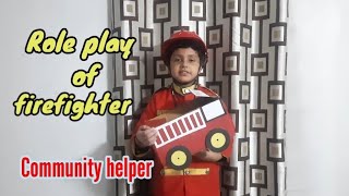 community helper/firefighter 🚒/ fancy dress competition in school/fancy dress