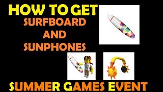 Roblox Summer Games - How To Get Roblox Surfboard and Sunphones