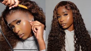 PRE PLUCKED HIGHLIGHTED CURLY WIG | Detailed Install | Alipearl Hair