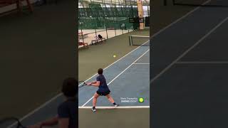 no chance against this down the line #tennis #tennisshorts #tennistime #tennismatch