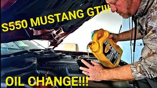 2020 Mustang GT Oil Change