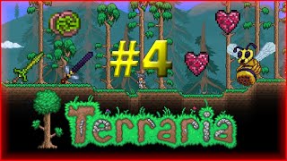 Terraria 1.4 Melee Playthrough - Queen Bee, Amazon, The Bee Keeper, Blade Of Grass  - Episodul 4