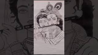 drawing of radha krishna 😍😍🤗