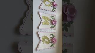 Birthday banner with Cricut #cricutmaker3 #birthdaybannerdesign #firstbirthday #bannerideas #shorts