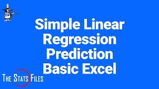 How to do a Simple Linear Regression with Prediction and scatter chart using Excel functions.