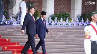 China's President Xi Jinping arrives in Brunei for state visit