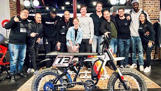 **SUPER73 EU** CHECKING OUT SUPER73 NEW BIKES AT THE BIKE SHED TOBACCO DOCK● VIP ONLY ●