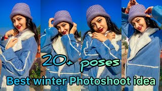 Best winter special Photoshoot ideas/ 20+ poses /RADHA RAJVANSHI ❤️/#photoshoot #winter #poseideas