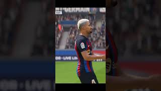 #corner #goal scored by #araújo #fifa23 #fcbarcelona Enjoy Like & Share