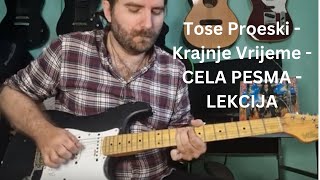 Toše Proeski i Anja Rupel - Krajnje Vrijeme (Live verzija) CELA PESMA  Gitara - Lekcija ( Pesme 08 )