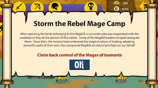 Stick War: Legacy new bonus Campaign 1 storm the Rebel Mage Camp playthrough