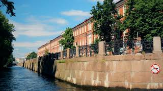 Russia St. Petersburg travel on the rivers architecture