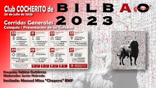 20 de julio de 2023. Presentación de los Carteles de las Corridas Generales de Bilbao.