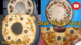 Star Ring Pizza | Ring Pizza Recipe | Star pizza Bread | Cheese Pizza Recipe