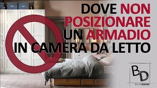 Dove NON POSIZIONARE un ARMADIO in Camera da Letto | Belula Design