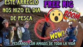 FREE RIG!! ¡¡Este ARREGLO nos hizo el día de pesca!! ¡¡Pescando con AMIGOS DE TODA LA VIDA!!😎💯🎣