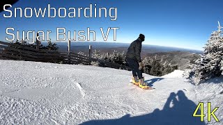 Snowboarding Sugar Bush Resort VT (4k)