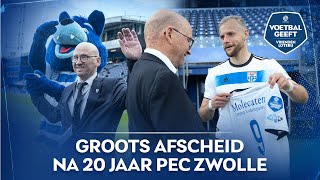 Clubliefde 💙🤍 Jeroen en Henk nemen na 20 jaar vrijwilligerswerk afscheid van PEC Zwolle 🙏