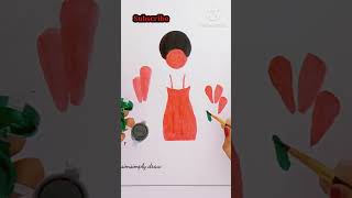 #draw red girl#drawing #ytshortvideo @simsimplydraw