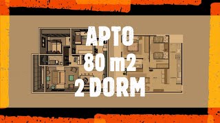 APTO 2 DORM 80m2