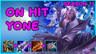 ON HIT YONE SEASON 11 is busted! league of legends season 11 yone  gameplay, how to fleet yone