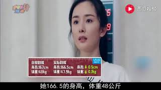 Angelababy“上称”曝光体重，佟丽娅该乐了