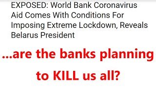 ...are the banks planning to KILL us all?