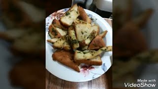 Garlic bread   خبز الثوم أو