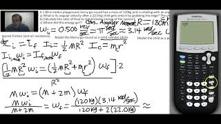 Rotational Collision Angular Momentum Conservation Problem