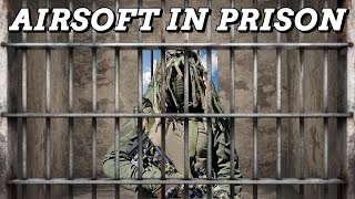 Airsoft Ghillie Sniper In Prison