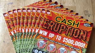 $50 gamble on the new $5 Cash Eruption from the Florida lottery