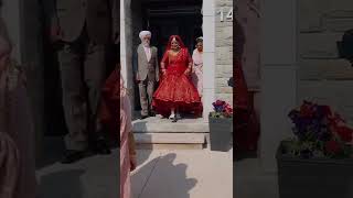 Newly Married Sikh Girl in Red Ghaghra | Marriage Dress | New Dulhan | Pakki Sardarni