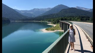 Sylvensteinsee im Sommer 2019 (in 4K)