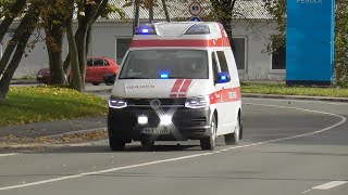 Tartu Ambulance Responding to a Call in Tartu