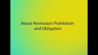 Video Pembelajaran Bahasa Inggris - About Permission Prohibition and Obligation