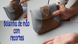 PARTE: 1 COMO FAZER  UMA MINI CLUTCH /bolsinha de mão passo a passo.