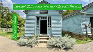 Springmill State Park, Mitchell Indiana.  Pioneer Village.