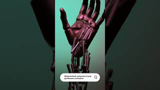 Asking AI for outstretched cybernetic hand, synthwave surrealism. #ai #art #short