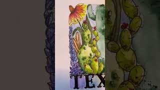 Texas Wildflowers P2 #shorts #watercolor #art