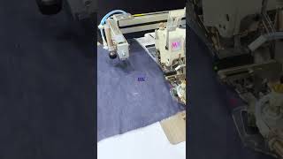 Auto Serging Machine For Short Fabric With Stacker #shorts horts